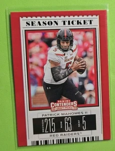 2019 Panini Contenders Draft Picks Collegiate Patrick Mahomes II #79 KC Chiefs  - Bild 1 von 2
