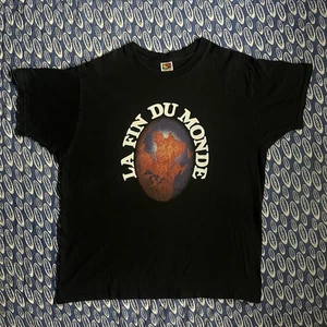Camiseta Cerveza Belga La Fin Du Monde Años 90 De Colección XL Negra Cerveza Europea Rara - Imagen 1 de 7