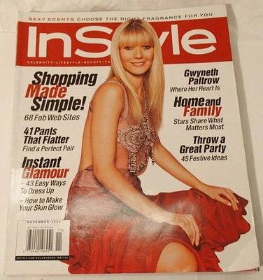 InStyle Magazine November 2003 Gwyneth Paltrow Cover Celebrity Lifestyle Beauty - Image 1 of 4