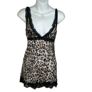 Victoria's Secret Very Sexy Negligee Sleep Dress Size XS Cheetah Print Low Back - Picture 1 of 7