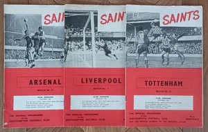 Southampton 1966/67 Selection of Home League Programmes from menu - Picture 1 of 3