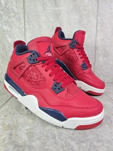 NIKE AIR JORDAN 4 IV RETRO FIBA SHOES 408452-617 SIZE 7Y YOUTH WOMENS SIZE 8.5 - Picture 1 of 9