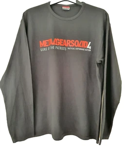 Metal Gear Solid 4 Guns of the Patriots Long Sleeves T-shirt Konami Original New - Bild 1 von 5