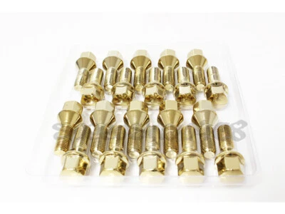 Z RACING 28mm Gold Lug Bolts 12X1.5MM FOR BMW Z3 Z4 Z8 Replacement Cone Seat Foto 1 de 3