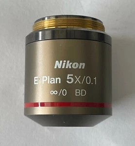 Nikon MUK00050 E Plan BD 5x 0.1na 12 wd Objective - Picture 1 of 3