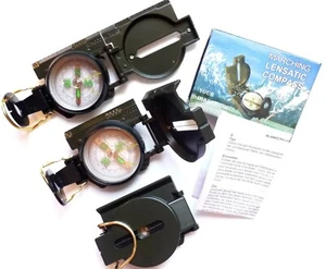 Peilkompass Compass Metal Case Survival Outdoor Camping March Compass - Picture 1 of 10