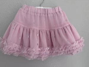 Girls Age 5 Years - Joules Pink Silver Stars Tutu Skirt - Picture 1 of 12