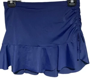 TS Taking Shape Plus Sz 18 S-M Navy Tahitti Ruffle Swim Skirt Skirtini NWT - Picture 1 of 4