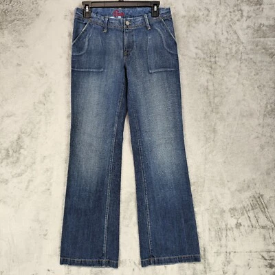 Blue Cult Jeans Womens Size 28 Low Rise Y2K Wide Leg Flare Denim Made In USA - Image 1 of 4