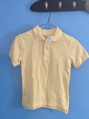 The Childrens Place Boys Size S 5/6 Polo Shirt Yellow Short Sleeves Collared NWT - Image 1 of 2