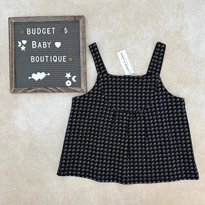 NWT JANIE AND JACK Pink Skies Ahead Silver Floral Jersey Lined Tank Size 12 - Picture 1 of 3