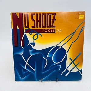 NU SHOOZ POOLSIDE 1986 LP ATLANTIC PRINT VINTAGE VINYL - Foto 1 di 6