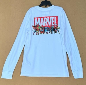 Camiseta ABERCROMBIE Marvel Manga Larga Blanco Algodón Spiderman Ironman Talla 12 - Imagen 1 de 6