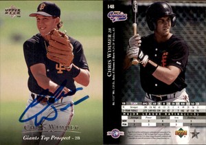 Chris Wimmer Signed 1995 Upper Deck Minors #148 Card Shreveport Captains Auto AU