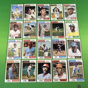 1974 Topps Baseball Lot (130) w/ HOF Jackson Palmer Foster Williams  VG/EX (A)