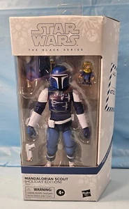 Star Wars Black Series Holiday Mandalorian Scout Action Figure New - Picture 1 of 3