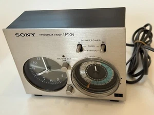SONY PT-24 Program Timer Supports Full 24-Hour Cycle Vintage Clock 1975 60Hz B - Picture 1 of 9