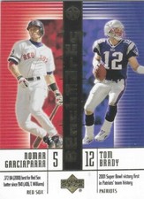 TOM BRADY / NOMAR GARCIAPARRA 2002-03 UD SUPERSTARS "BENCHMARKS" #B6 PATRIOTS