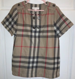 Authentic Burberry ~ Nova Check Shimmer Dress/Tunic ~ Girls Size 10 - Picture 1 of 7