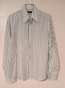 Thierry Mugler Ladies  Longsleeve Blue & White Stripe Top Size. 39 Made In ITALY - Picture 1 of 16