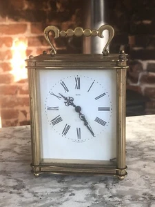 Smiths Of Great Britain Sectronic Carriage Clock In Heavy Brass Case - Picture 1 of 7