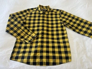 Patagonia | Men’s Small | Fezzman Organic Cotton Long Sleeve Shirt Yellow Black - Picture 1 of 10