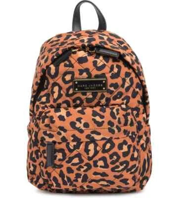 Mochila Marc Jacobs Acolchada Nylon Mini Estampada ~NUEVA CON ETIQUETAS~ Leopardo Foto 1 de 2
