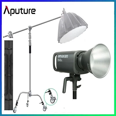 Aputure Amaran 150C 150W RGBWW COB LED Light (White) +C Stand V1 with Bag Wheels - Image 1 of 4