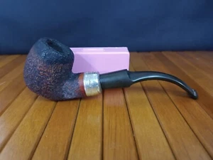 VINTAGE ESTATE SMOKING PIPE PETERSON'S DUBLIN STERLING SILVER MADE IN IRELAND - Picture 1 of 6
