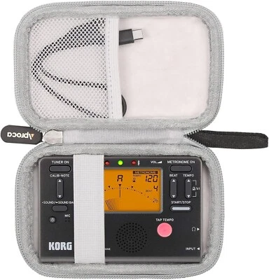 Black Hard Storage Travel Case, for Korg TM70 Tuner (TM70TBK) / Korg TM60BK / WE - Image 1 of 4