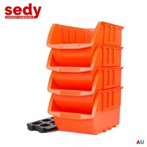NEW Wall Mounted Storage Bins Rack Set Nuts Bolts Organizer Parts 97903 - Picture 1 of 7