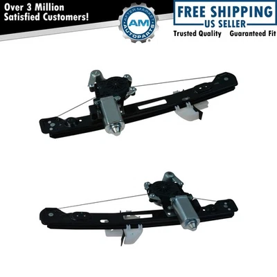 Regulador de ventana eléctrica con motor lado conductor pasajero trasero derecho derecho derecho derecho par para enfoque Foto 1 de 4