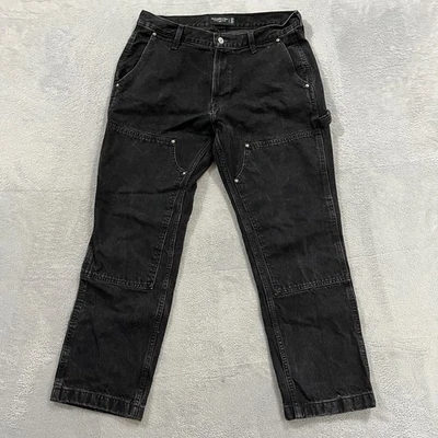 Abercrombie & Fitch Jeans 33x30 Mens Loose Fit Authentic Rigid Denim Double Knee - Image 1 of 4