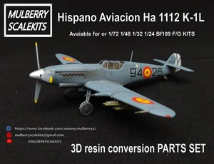 1/32 Hispano Aviacion Ha 1112 K-1L RESIN conversion set MULBERRY SCALE KITS - Imagen 1 de 24