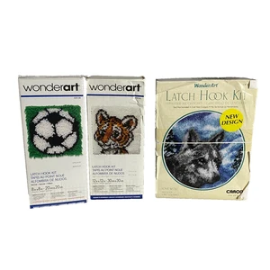 WONDERART TIGER CUB Pestillo Alfombra Gancho Kit 12 x12 - 426183 Nuevo en Caja - Imagen 1 de 13