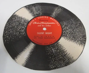 Cereal Box Record - Silent Night - Greig's Singing Musicals - 78 RPM - 1950s - Picture 1 of 5