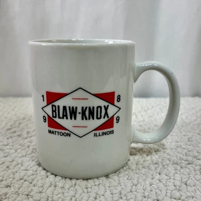 Blaw-Knox Collectible Ceramic Coffee Logo Mug Mattoon Illinois Road Paving 1989 - Image 1 of 4