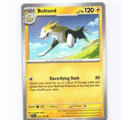 Boltund Uncommon SV05: Temporal Forces 059/162 NM Pokemon - Image 1 of 2