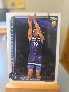 2025-26 Topps Basketball Joan Beringer RC Rookie Base Timberwolves Foward - Picture 1 of 2