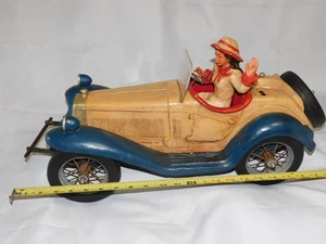 ALFA ROMEO 1931 Coleccionistas Vintage Coche Deportivo Carreras Modelo Escultura y Conductor - Imagen 1 de 13