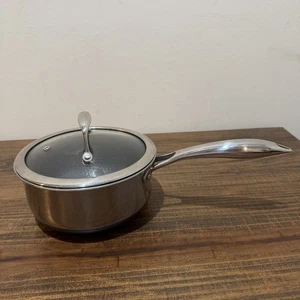 Hexclad 2QT Stainless Steel Hybrid Saucepan with Lid  - Lightly Used - Picture 1 of 9
