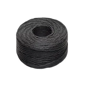 Irish Waxed Linen Cord 4-ply 0.5–0.8mm Black, macramé & bead cord, 50yd Spool - Picture 1 of 1