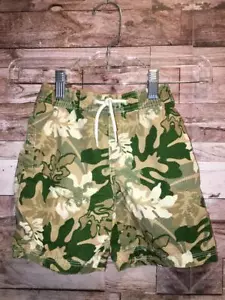 GYMBOREE EVERGLADES BOYS CAMOUFLAGE SHORTS 2T 2 TREE FROGS LEAVES GREEN - Imagen 1 de 2