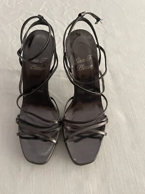 Lisa F. Pliner FLORENCE Beaded stiletto High Heels Size 7m - Image 1 of 4