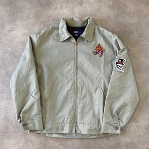 Dickies Eisenhower Jacket Mens Large Quilted Hip Hop Workwear Bomber, Grey - Picture 1 of 10