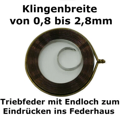 ANKER (QUALTIÄT PRIMA) WIE ABGEBILDET - MOLLA DI TRAZIONE MOLLA DI CARICA orologi da polso orologi da tasca molla motrice watch mainspring #WZ