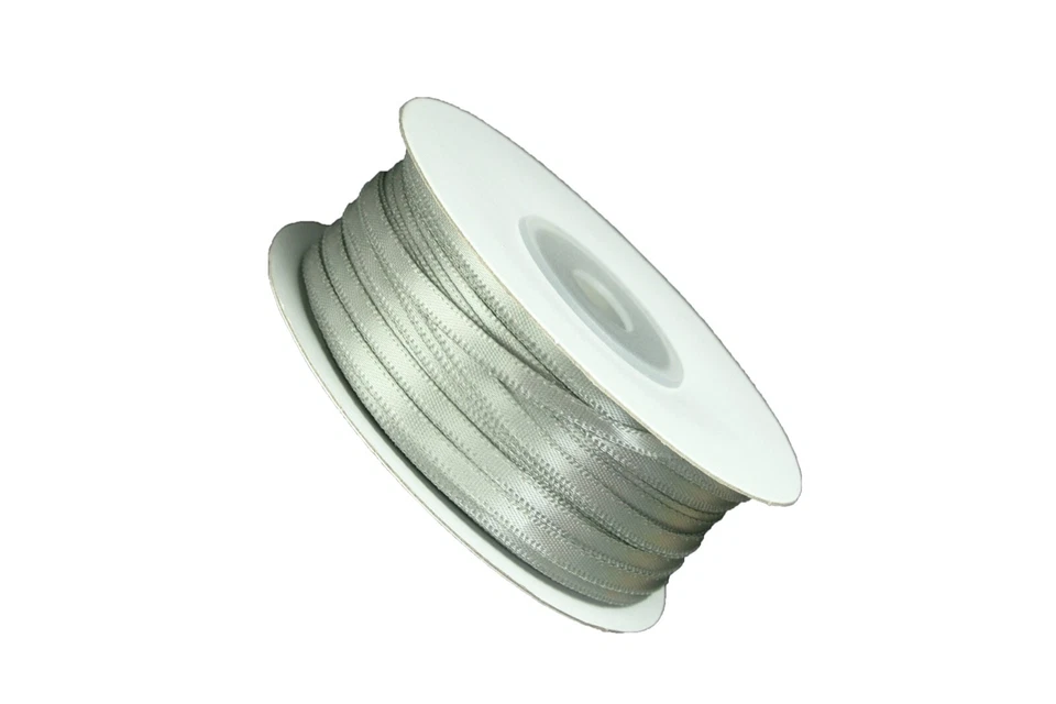 Cinta delgada de satén sedosa DOBLE CARA ELIGE talla 1/8" o 1/16", color y longitud  Foto 1 de 1