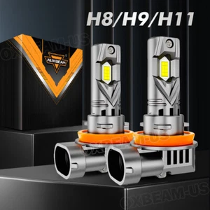 AUXBEAM H9 H11 LED Headlight Bulbs High/Low Beam Super Bright 6500K 25000LM 1:1 - Picture 1 of 12