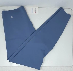Lululemon Glow Up HR Tight 28” WSDN Washed Denim Blue Size 10 Running Leggings - Picture 1 of 5