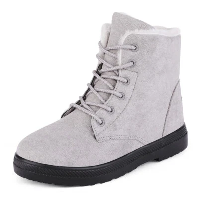 Impermeables Invierno Mujeres Zapatos Botas para Nieve Forradas de Piel Sin Cordones Cálidos Tobillo Talla EE. UU. Foto 1 de 4
